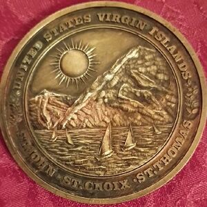U.S. Virgin Islands Semi-Centennial Celebration Medal-(1917-1967)